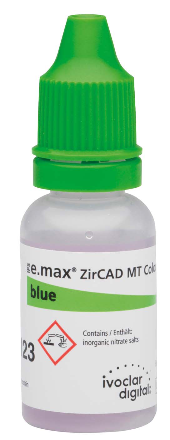 IPS e.max® ZirCAD Colouring Liquid – Flasche 15 ml blue MT