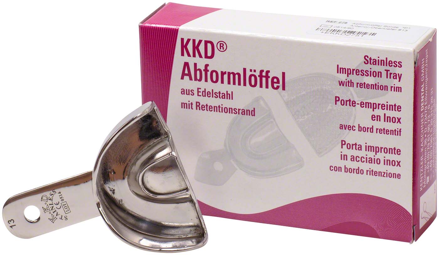 KKD® Abformlöffel Frontzahn – Stück Nr. 13 für OK, voll