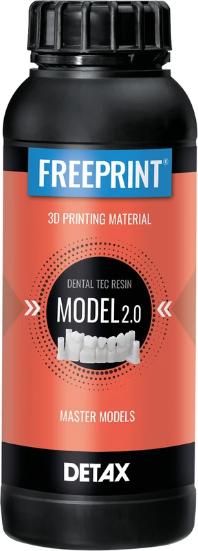 FREEPRINT® model 2.0 Flasche 1 kg Kunststoff 385 nm, grau