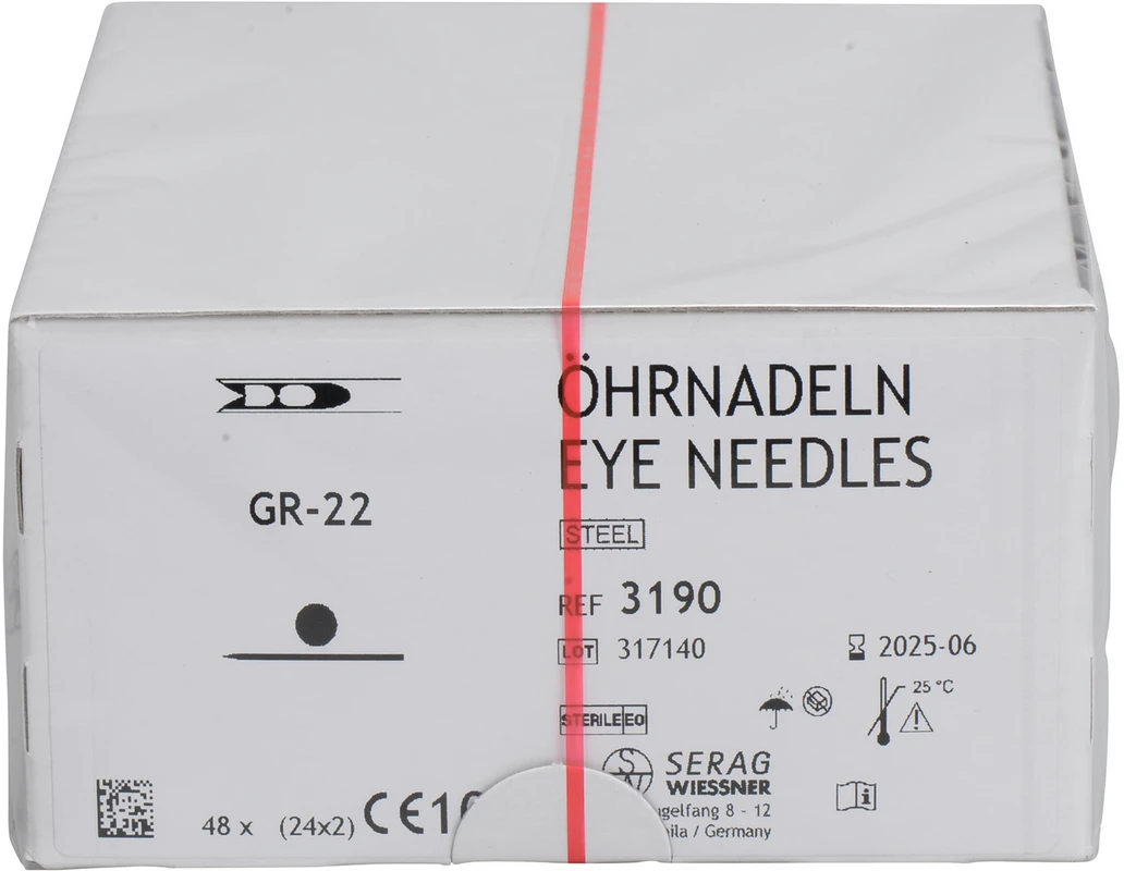 Federöhrnadeln Packung 48 Stück GR-22 4D steril