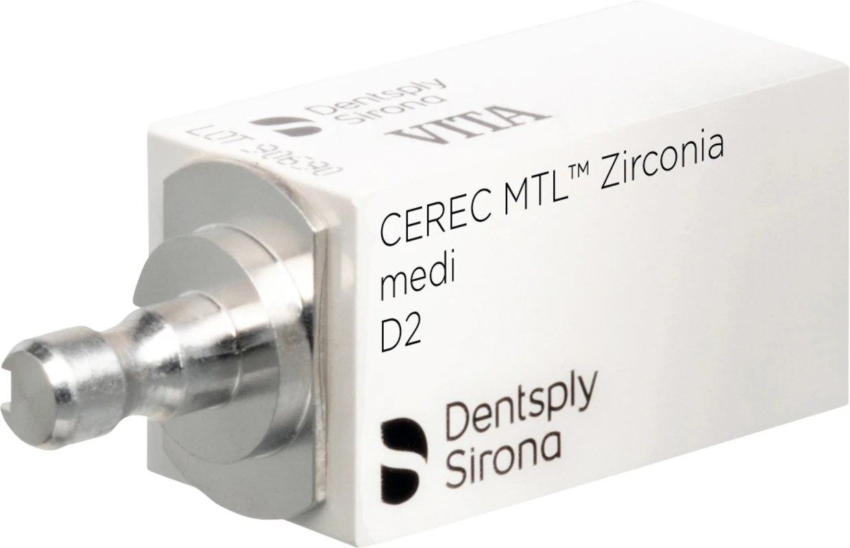 CEREC MTL™ Zirconia Packung 2 Stück medi D2