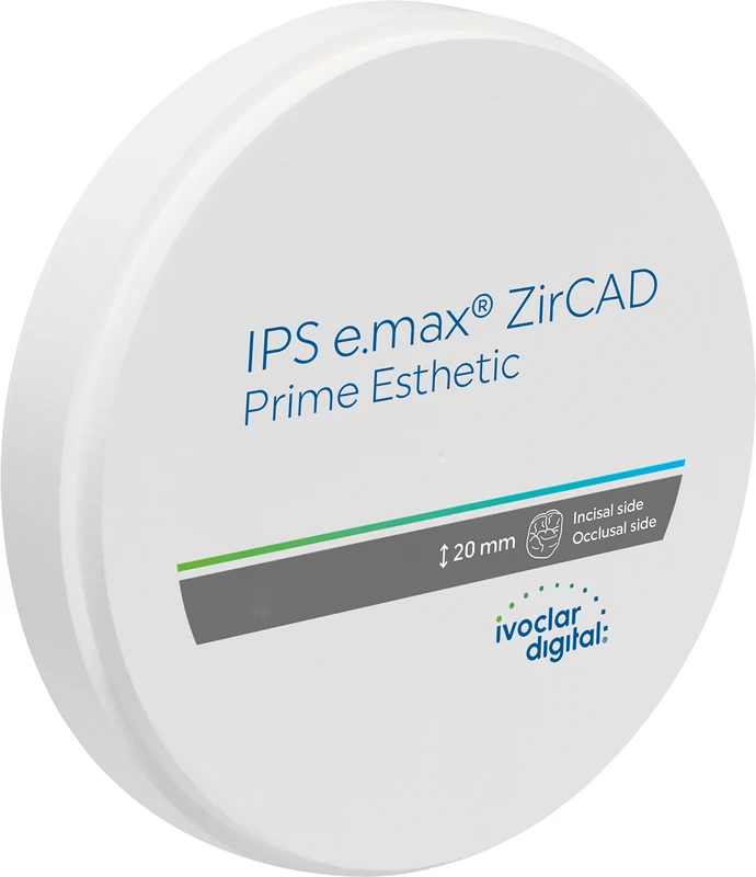 IPS e.max® ZirCAD Prime Esthetic Stück Ø 98,5 mm H 20 mm, A1