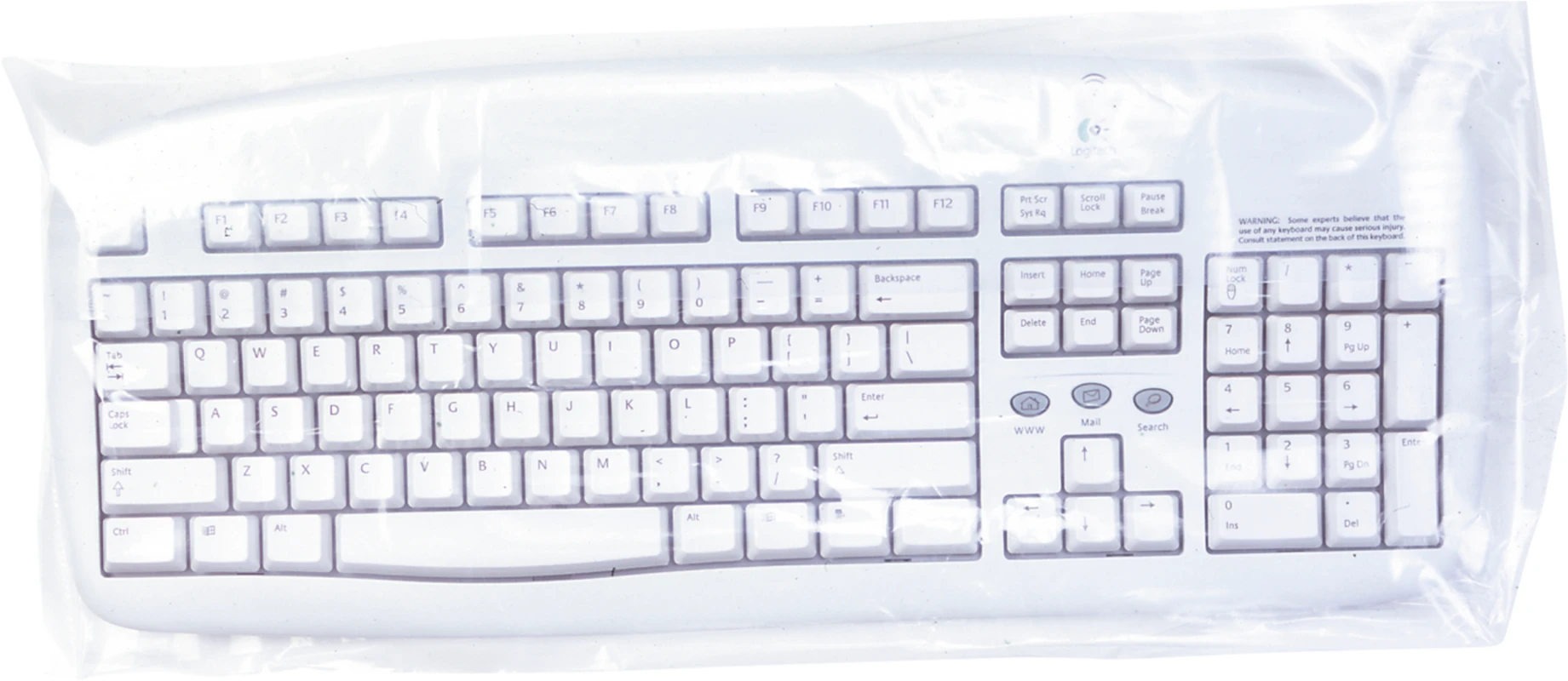 Bio Schutzhüllen Packung 250 Stück für Tastatur, 215 x 550 mm, Größe L