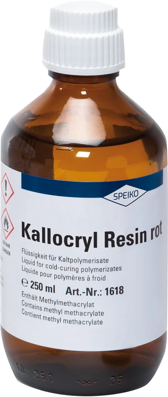 Kallocryl® Resin Flasche 250 ml Flüssigkeit rot