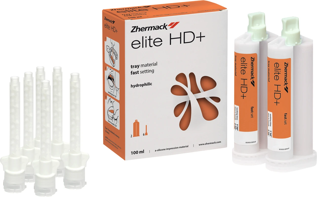 Elite HD+ Tray Material Packung 2 x 50 ml Doppelkartusche Fast