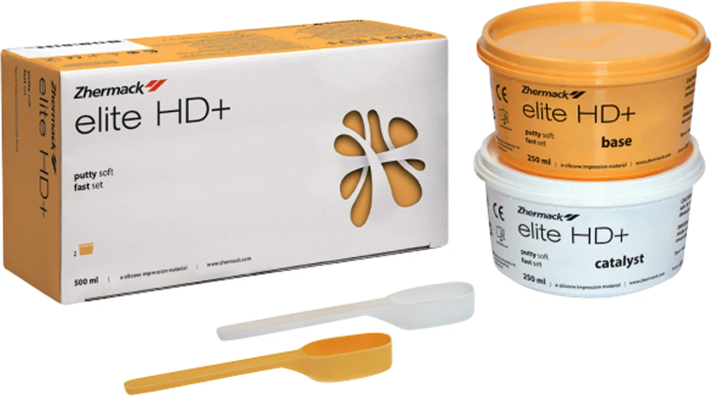 Elite HD+ Putty Soft Packung 250 ml Dose Katalysator, 250 ml Dose Base, orange, schnellabbindend