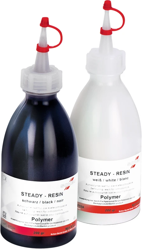 STEADY-RESIN PULVER Flasche 200 g schwarz