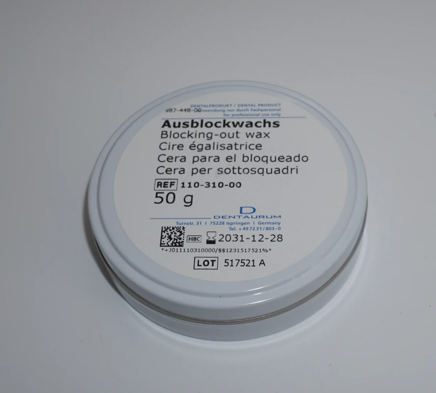 Ausblockwachs Dose 50 g opak, rosa