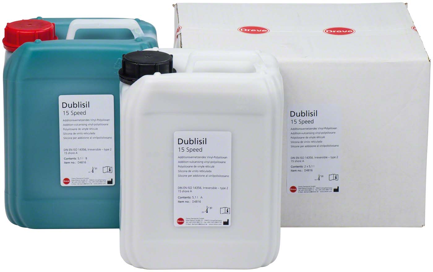 Dublisil® 15 speed – Karton 5,1 l Kanister A, 5,1 l Kanister B