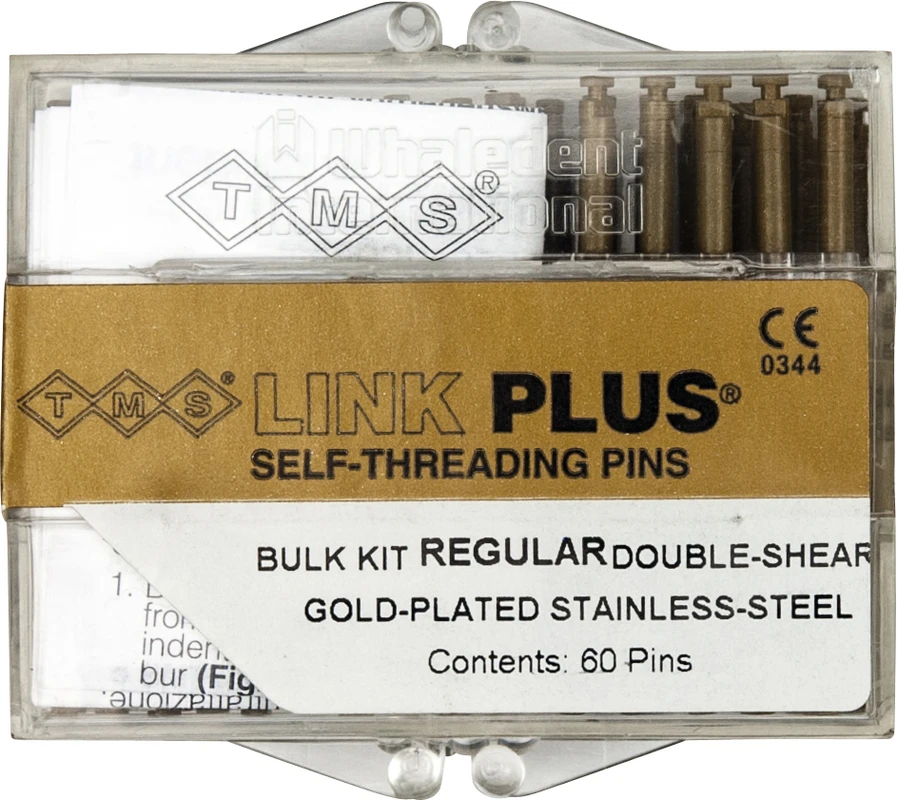 TMS® LINK Bulkpackung 60 Doppelstifte, Regular gold EL752-60