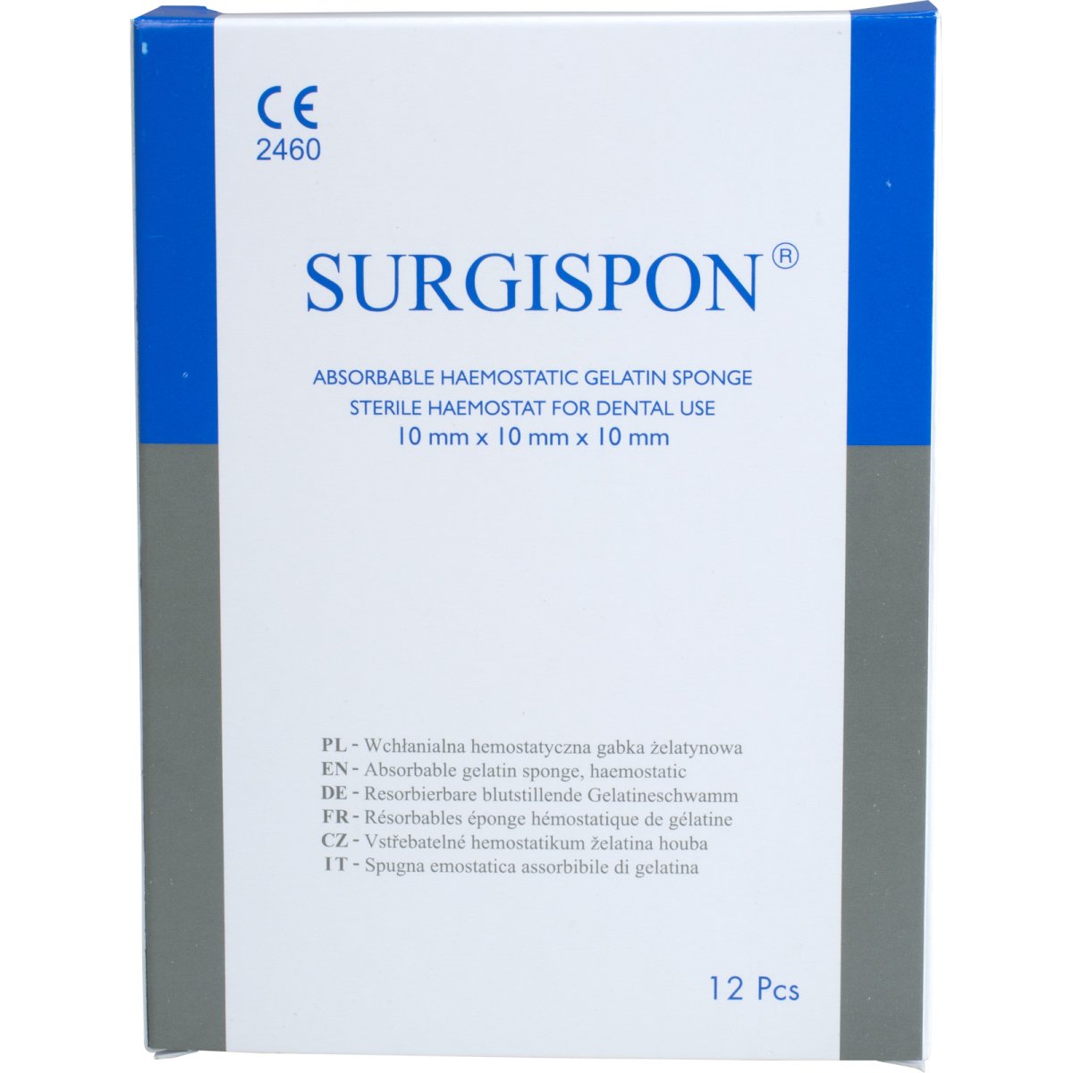 Surgispon Dental Gelatineschwämme Cube, 10 × 10 × 10 mm, Packung à 12 Stück