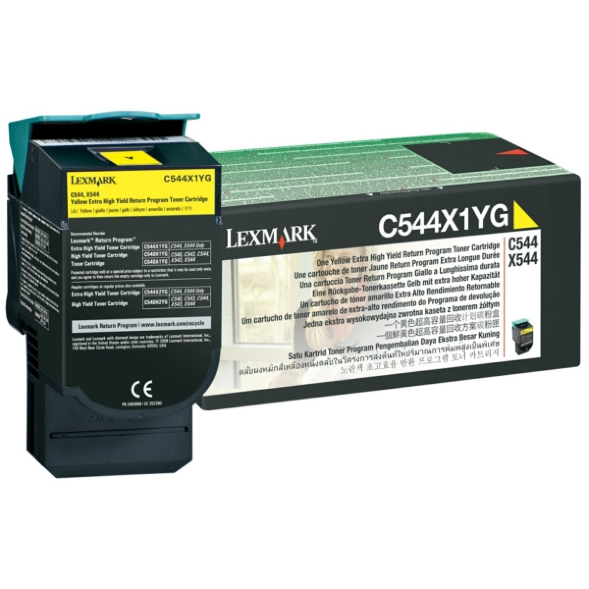 Original Lexmark C544X1YG Toner gelb