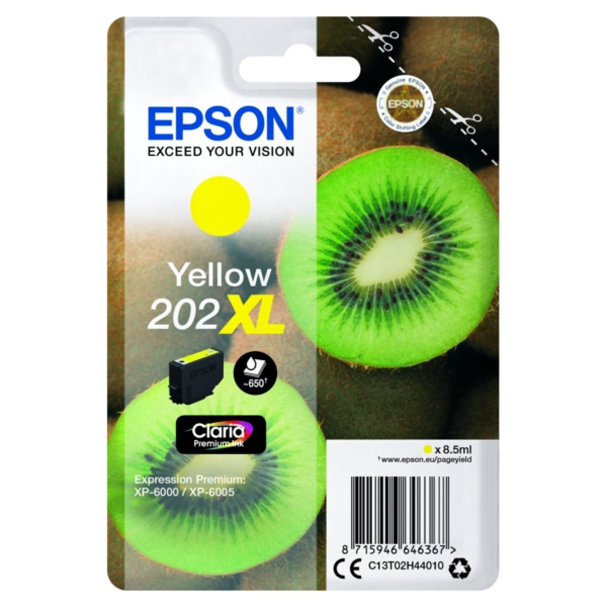 Epson 202XL / C 13 T 02H44010 Tintenpatrone yellow original