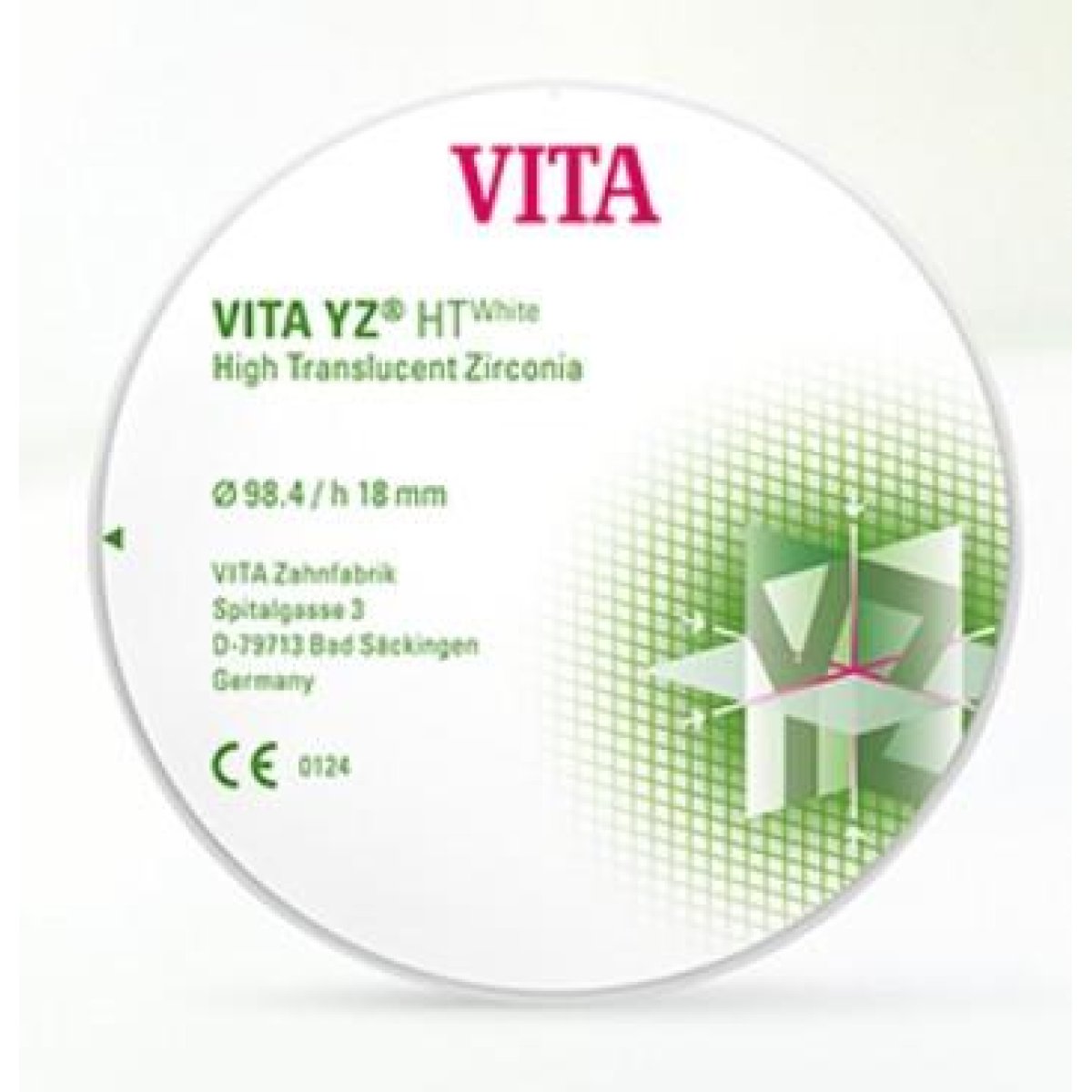 Vita YZ HT Color Discs classical | Vita YZ HT Color Disc 98,4 x 20 mm, A3, Packung 1 Stück