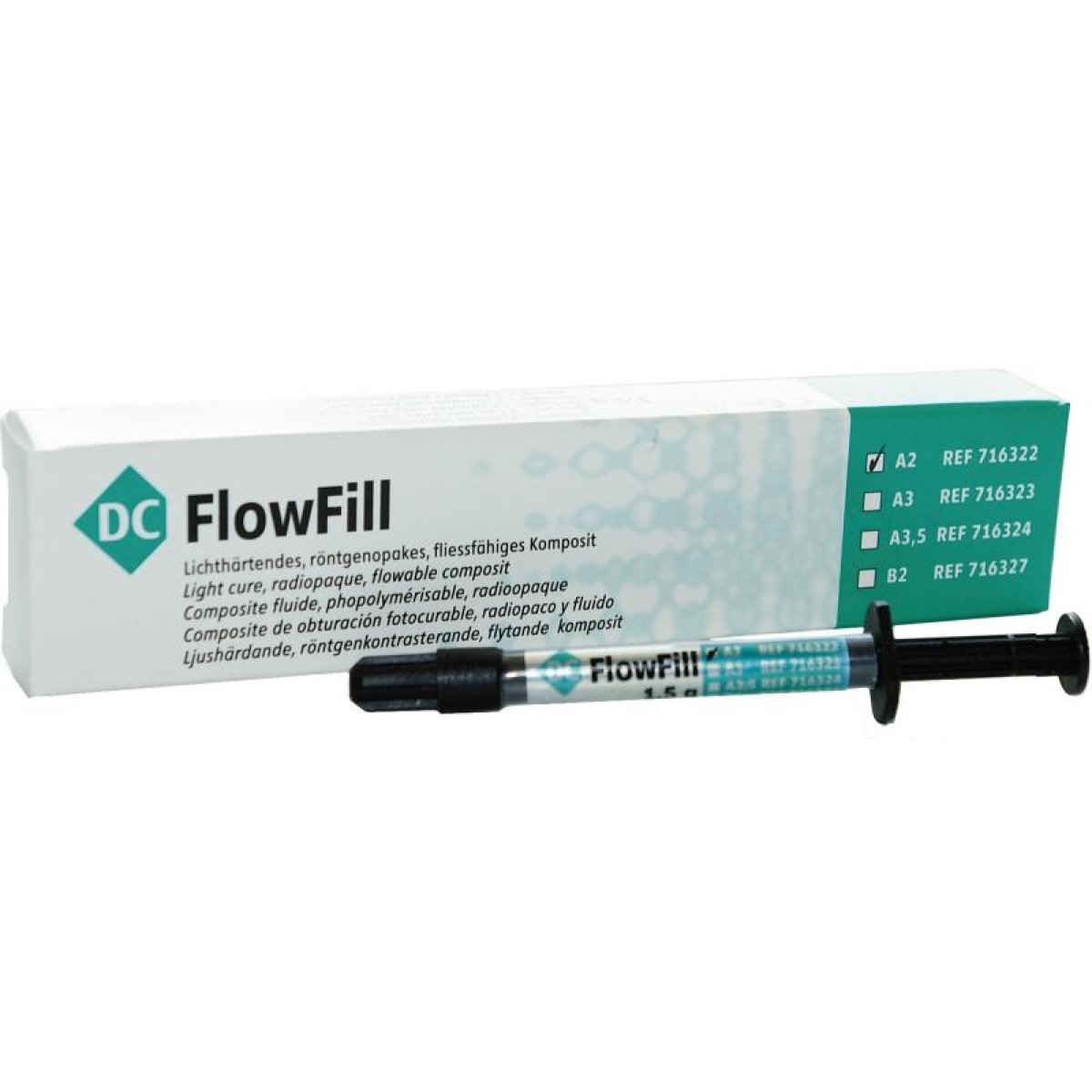 DC FlowFill A3 1,5g-Spritze, Packung, Spritze à 1,5 G, 3 Applikatortips