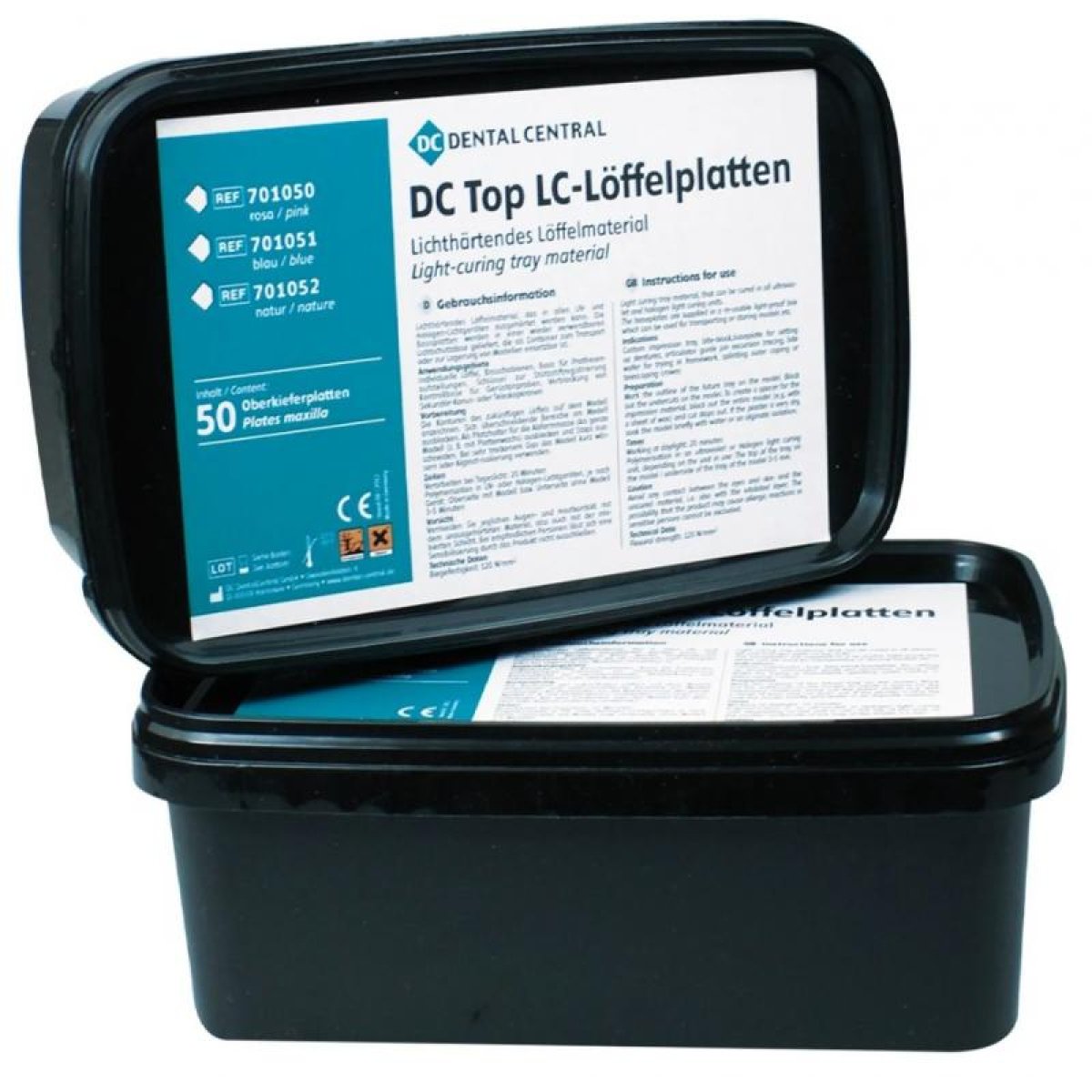 DC Top LC-Löffelplatten OK blau 50 Stück, Box, 50 Platten