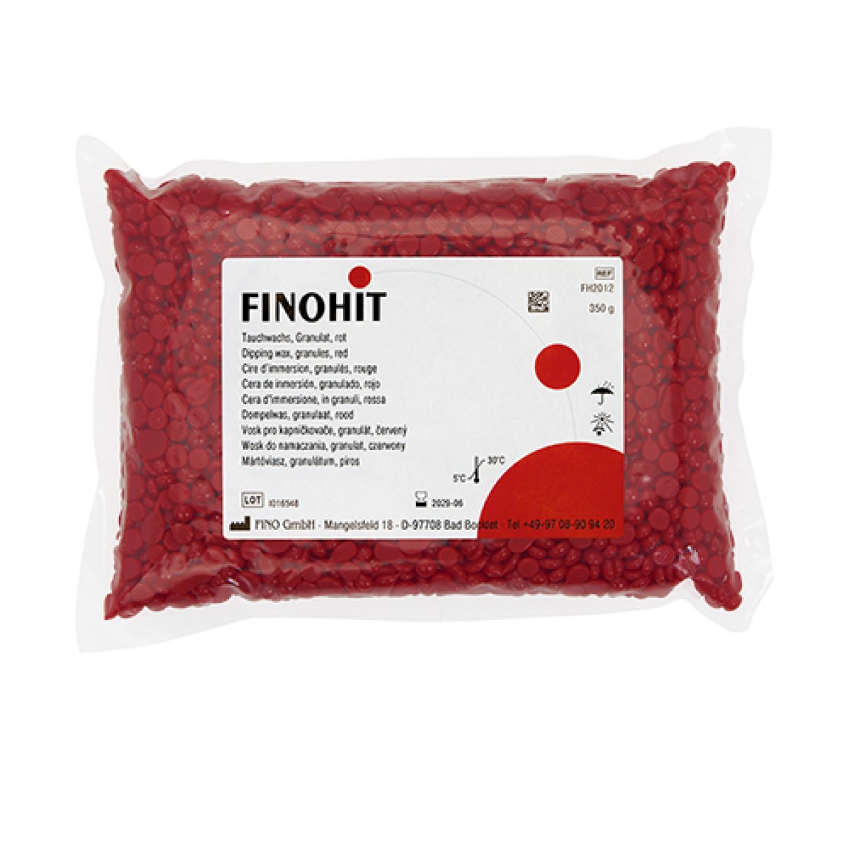 FINOHIT Tauchwachs, Granulat, rot, 350 g