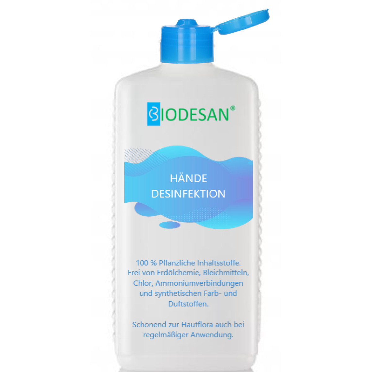 BIODESAN HD Händedesinfektion,100% pflanzliche und sehr gut verträgliche Händedesinfektion,500ml