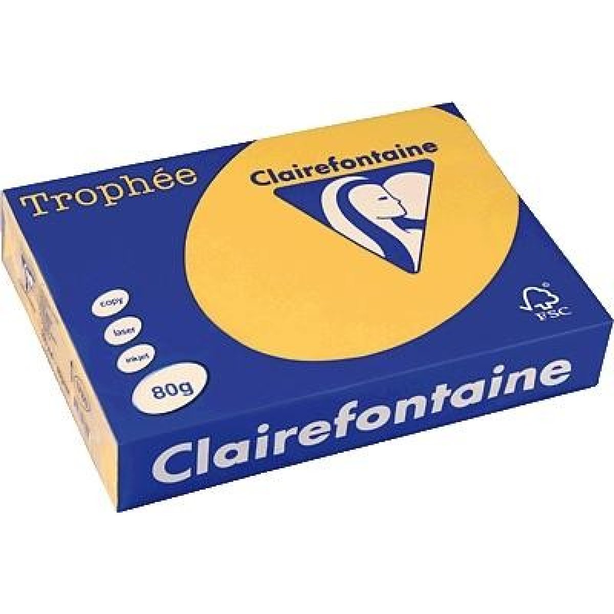 Clairefontaine Kopierpapier 1780C A4 80g goldgelb 500Bl.