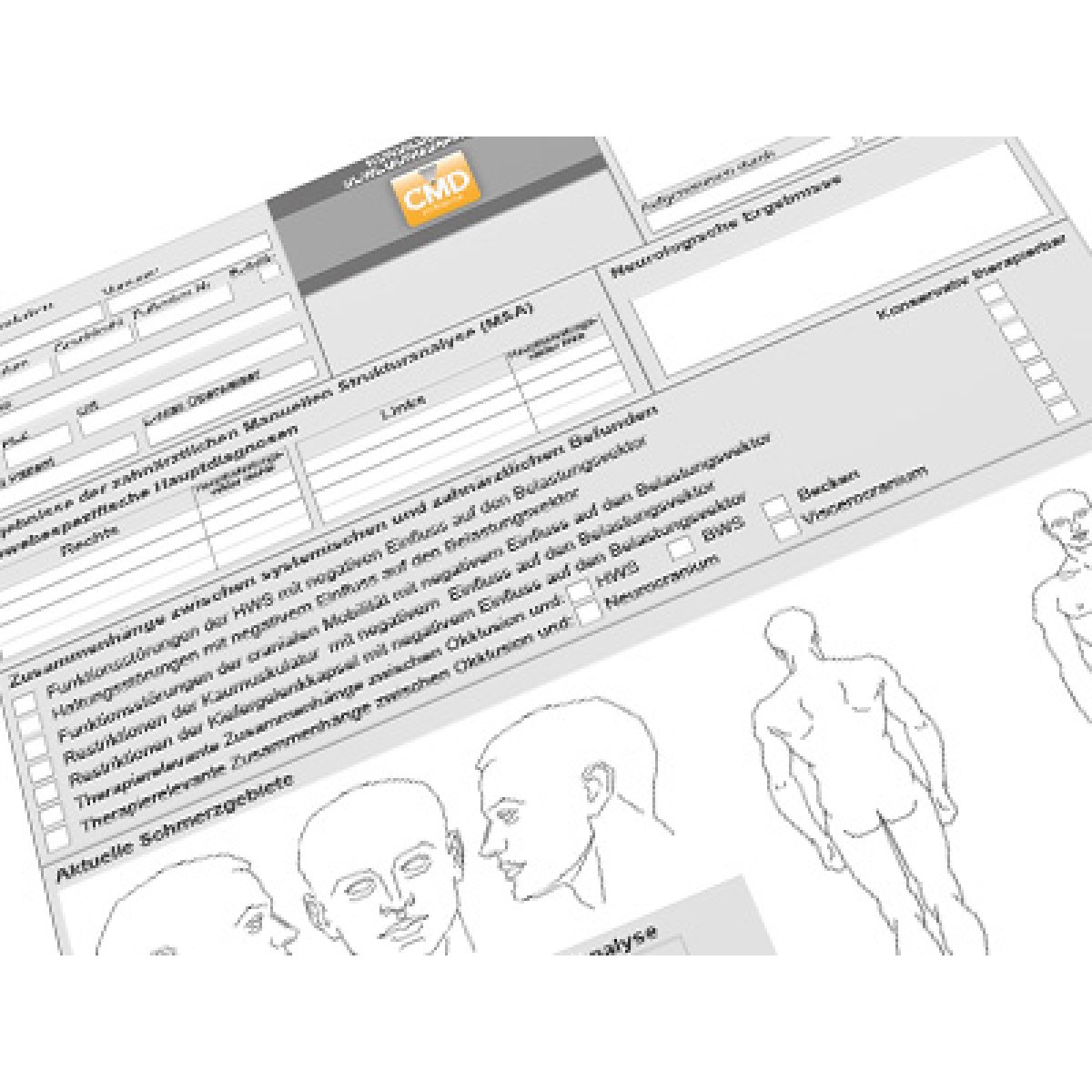 CMD Konsilbogen Bewegungsapparat – CMD Befundblock, Block à 50 Blatt