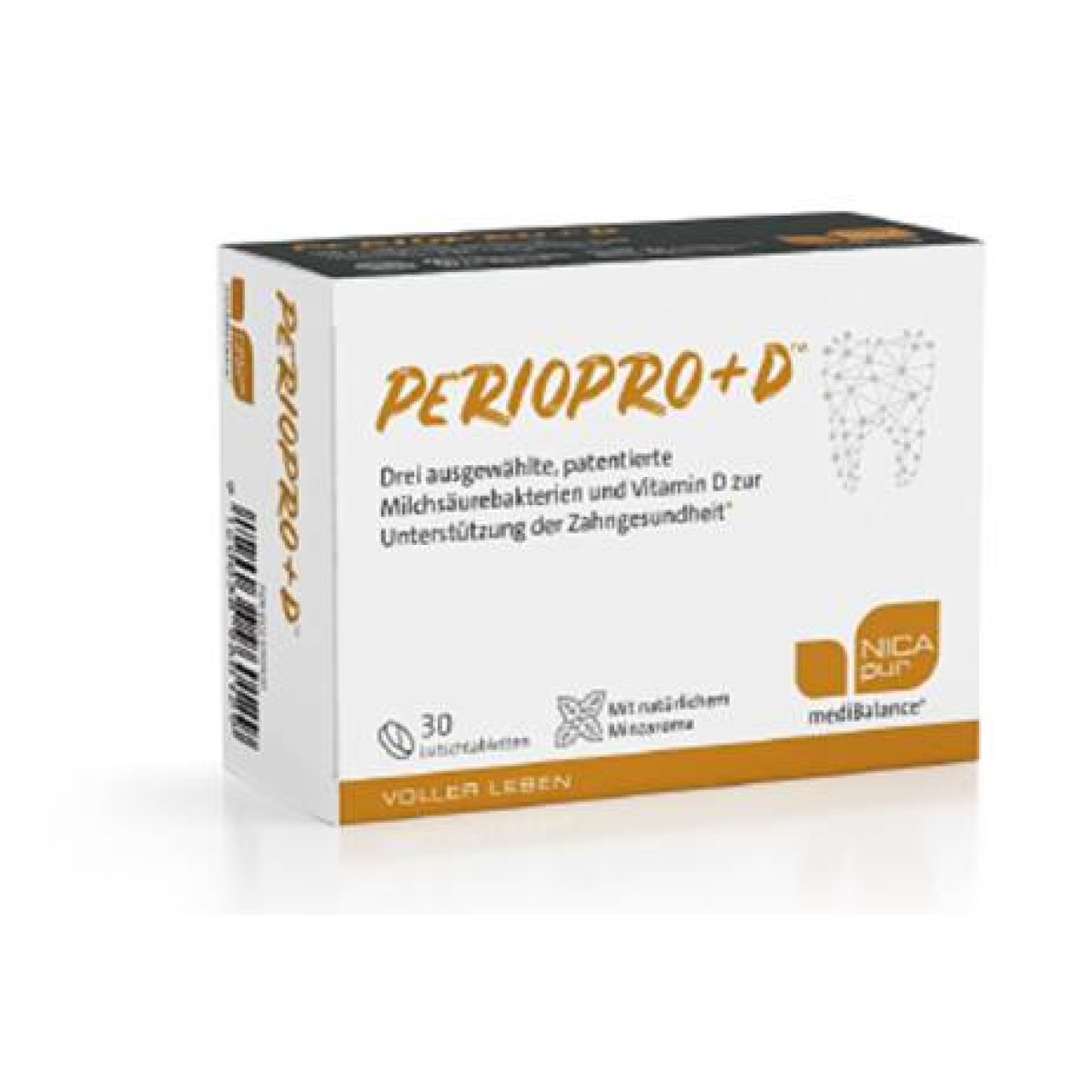 PerioPro+D, Multi-Stamm-Probiotikum, Packung à 30 Lutschtabletten